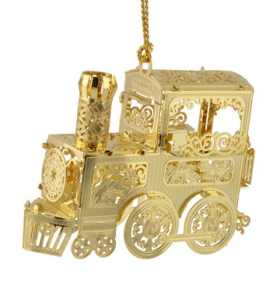 15. Etched Brass Holiday Ornaments