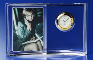 19. Crystal Clock & Photo Frame