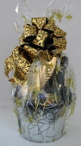 2 Flutes, Freixenet, bucket, wrapped, huge bow emailable