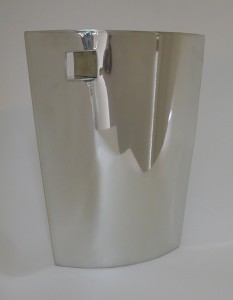 2. Pewter Vase, Mirror Polished, Client's building, Corporate Gifts