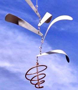 21. Mobiles, Small to Tiny Aluminum, Copper, Anodyzed,