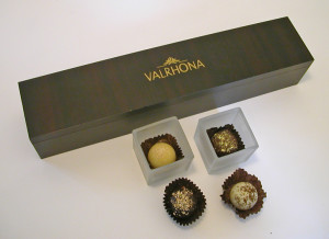 4. Wood Box Filled w Truffles, Holiday Gifts