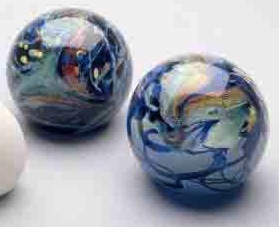 Dichroic Glass Paperweights.