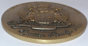 Die Struck Bronze Paperweight, Corp Gifts