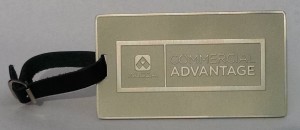 Etched Aluminum Luggage Tage, Corp Gifts