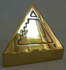 Machined Brass Paperweight, Corp Gifts