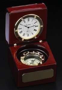 Rosewood Desk Clock