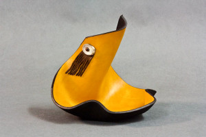 Vertical w Horn Button & Fringe