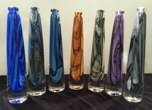 14. Blown Glass Oil Lamps