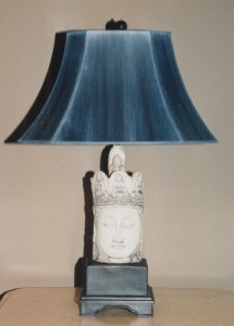 IVORY BUDDHA LAMP